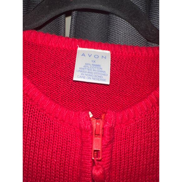 Ugly Christmas Sweater Xmas Cardigan Size 1X Avon - Picture 2 of 3